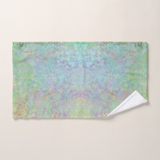 Autumn Dawn Neon Pastel Alcohol Ink Abstract Bad Handdoek (Handdoek)