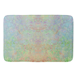 Autumn Dawn Neon Pastel Alcohol Ink Abstract Badmat