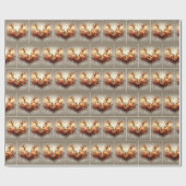 Autumn Deer Antler Bouquet Cadeaupapier (Vlak)