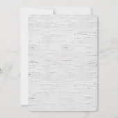 Autumn Deer Antler Bouquet op Birch Kaart (Achterkant)