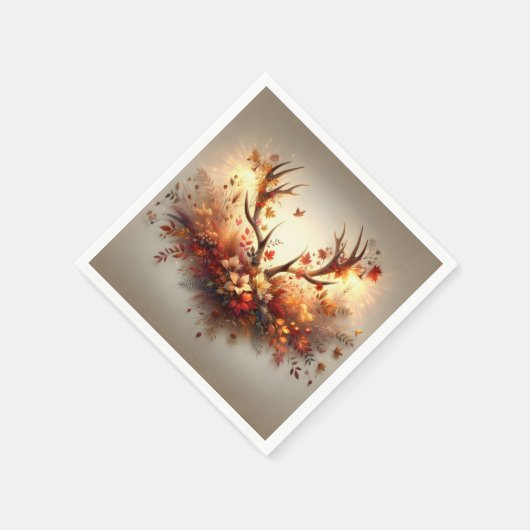 Autumn Deer Antler Bouquet Servet (Hoek)