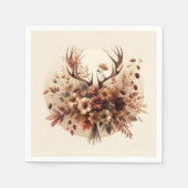 Autumn Deer Antler Bouquet Servet (Voorkant)