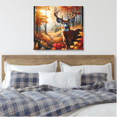Autumn Deer Canvas Art Afdruk (Insitu (Slaapkamer))