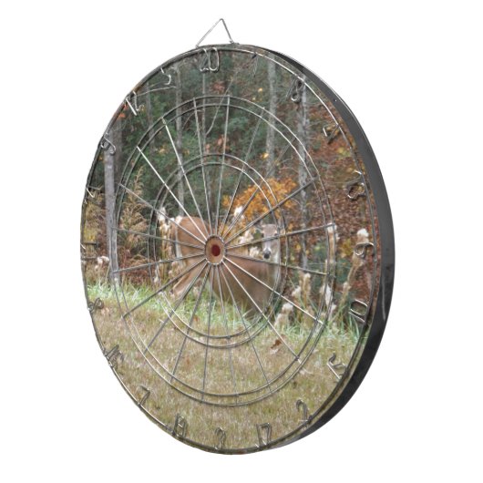 Autumn Deer in het Arrowadmeer GA Dartbord (Voorkant Rechts)