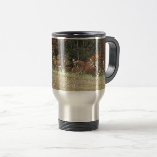 Autumn Deer in het Arrowadmeer GA Reisbeker (Voorkant rechts)