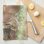 Autumn Deer in het Arrowadmeer GA Theedoek (Quarter Fold)