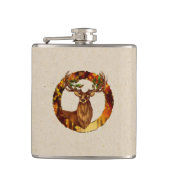Autumn Deer Vinyl Wrapped Flask Heupfles (Voorkant)