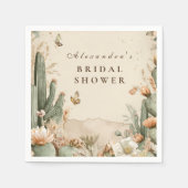 Autumn Desert Floral Bridal Shower Servet (Voorkant)