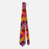 Autumn Design Checkered Stropdas (Voorkant)