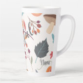 Autumn Design "dankbaar" en naam 17oz Latte Mok (Rechts)