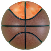 Autumn design with maple leaves and bokeh effect basketbal (Rechts)