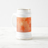 Autumn design with maple leaves and bokeh effect bierpul (Voorkant links)