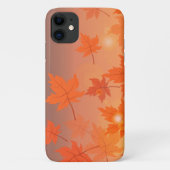 Autumn design with maple leaves and bokeh effect Case-Mate iPhone case (Achterkant)