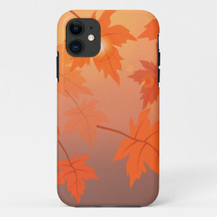 Autumn design with maple leaves and bokeh effect Case-Mate iPhone case