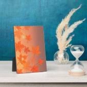 Autumn design with maple leaves and bokeh effect fotoplaat (Zijkant)