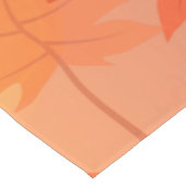 Autumn design with maple leaves and bokeh effect korte tafelloper (Hoek)