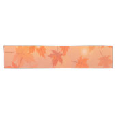 Autumn design with maple leaves and bokeh effect korte tafelloper (Horizontaal)