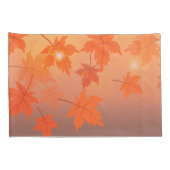 Autumn design with maple leaves and bokeh effect kussensloop (Achterkant-Rechts)