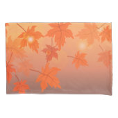 Autumn design with maple leaves and bokeh effect   kussensloop (Voorkant-Links)