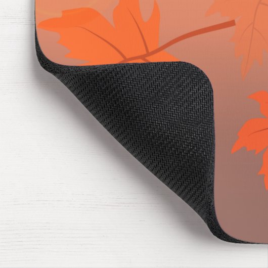 Autumn design with maple leaves and bokeh effect muismat (Hoek)