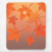 Autumn design with maple leaves and bokeh effect muismat (Voorkant)