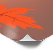 Autumn design with maple leaves and bokeh effect perfect poster (Hoek)