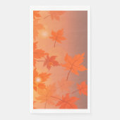 Autumn design with maple leaves and bokeh effect servet (Voorkant)