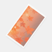 Autumn design with maple leaves and bokeh effect servet (Hoek)
