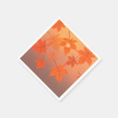 Autumn design with maple leaves and bokeh effect servet (Hoek)