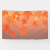 Autumn design with maple leaves and bokeh effect spandoek (Horizontaal)