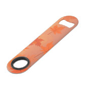 Autumn design with maple leaves and bokeh effect speed flessenopener (Achterkant Gekanteld)