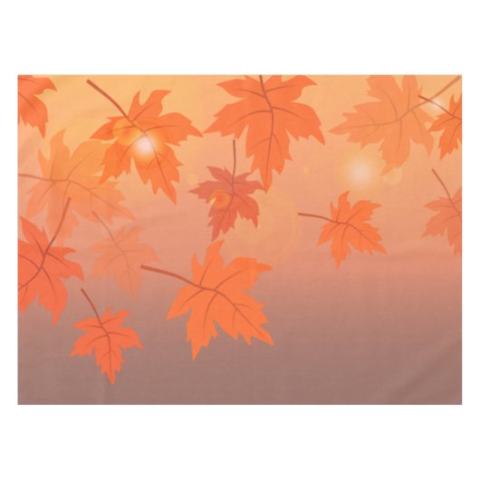 Autumn design with maple leaves and bokeh effect tafelkleed (Voorkant (Horizontaal))