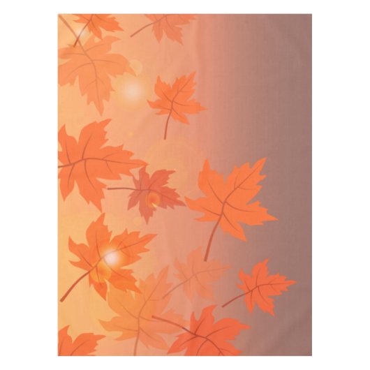 Autumn design with maple leaves and bokeh effect tafelkleed (Voorkant)