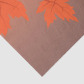 Autumn design with maple leaves and bokeh effect tissuepapier (Detail)