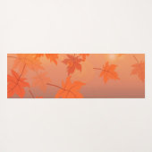 Autumn design with maple leaves and bokeh effect   yogamat (Achterkant (horizontaal))