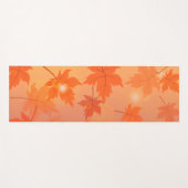 Autumn design with maple leaves and bokeh effect   yogamat (Voorkant (horizontaal))