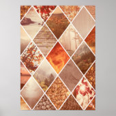 Autumn Diamond Pattern Poster (Voorkant)