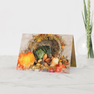 Autumn Dreaming Thanksgiving Vakantie Kaart