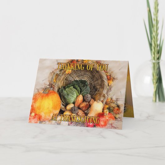 Autumn Dreaming Thanksgiving Vakantie Kaart (Voorkant)