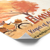 Autumn Dreams Girls - Gepersonaliseerde kunst Post Poster (Hoek)