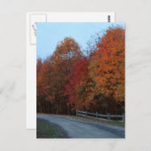 Autumn drive-2 Briefkaart (Voorkant / Achterkant)