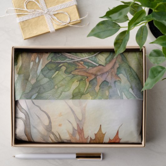 Autumn Dryad Fall Leaves Tissuepapier (Geschenk)