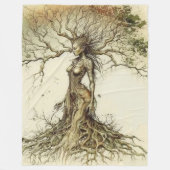 Autumn Dryad - Tranquiliteit Fleece Deken (Voorkant)