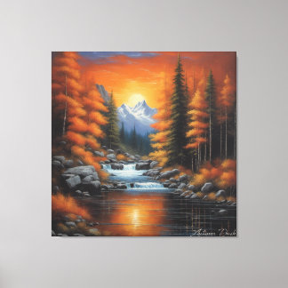 Autumn Dusk 01 Canvas Afdruk