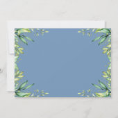 Autumn Dusty Blue Pumpkin 1 Birthday Foto Kaart (Achterkant)