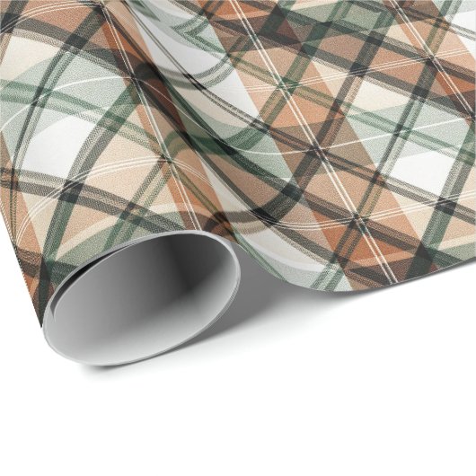 Autumn Earth Plaid Cadeaupapier (Rol Hoek)