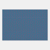 Autumn eikenhouten inpakpapier - pruim/blauwgroen/ (Voorkant 2)