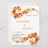 Autumn Elegance Bewaar de datum Kaart (Voorkant)