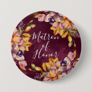 Autumn Elegance Matron of Honor Ronde Button 7,6 Cm
