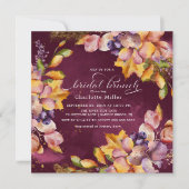 Autumn Elegance Vrijgezellenfeest Brunch Kaart (Voorkant)